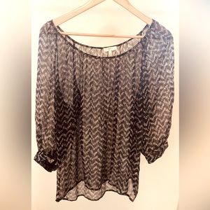 Joie Patterned Blouse Size Medium